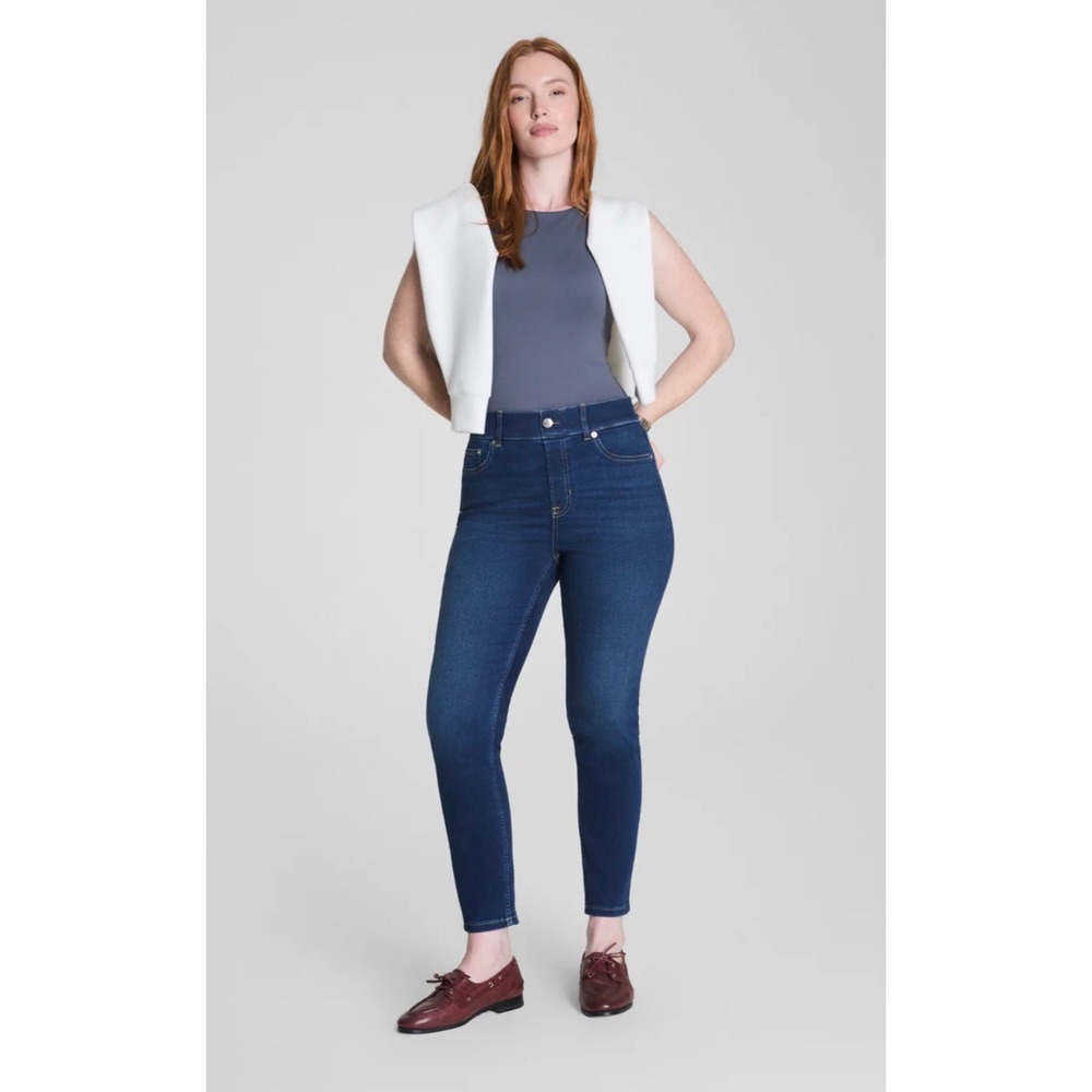 Spanx Denim Jean Leggings Jeggings Womens Blue Casual Activewear‎ Soft Medium